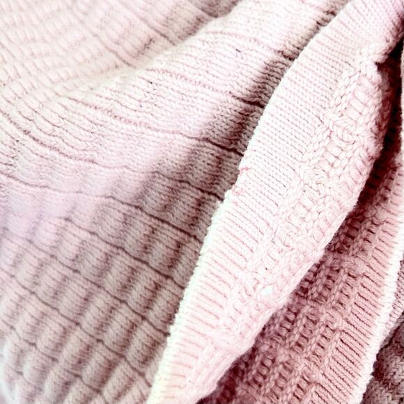 Dress Barn Women’s Size L Pink Sweater Chunky Button Cottage Coquette READ - Picture 14 of 16